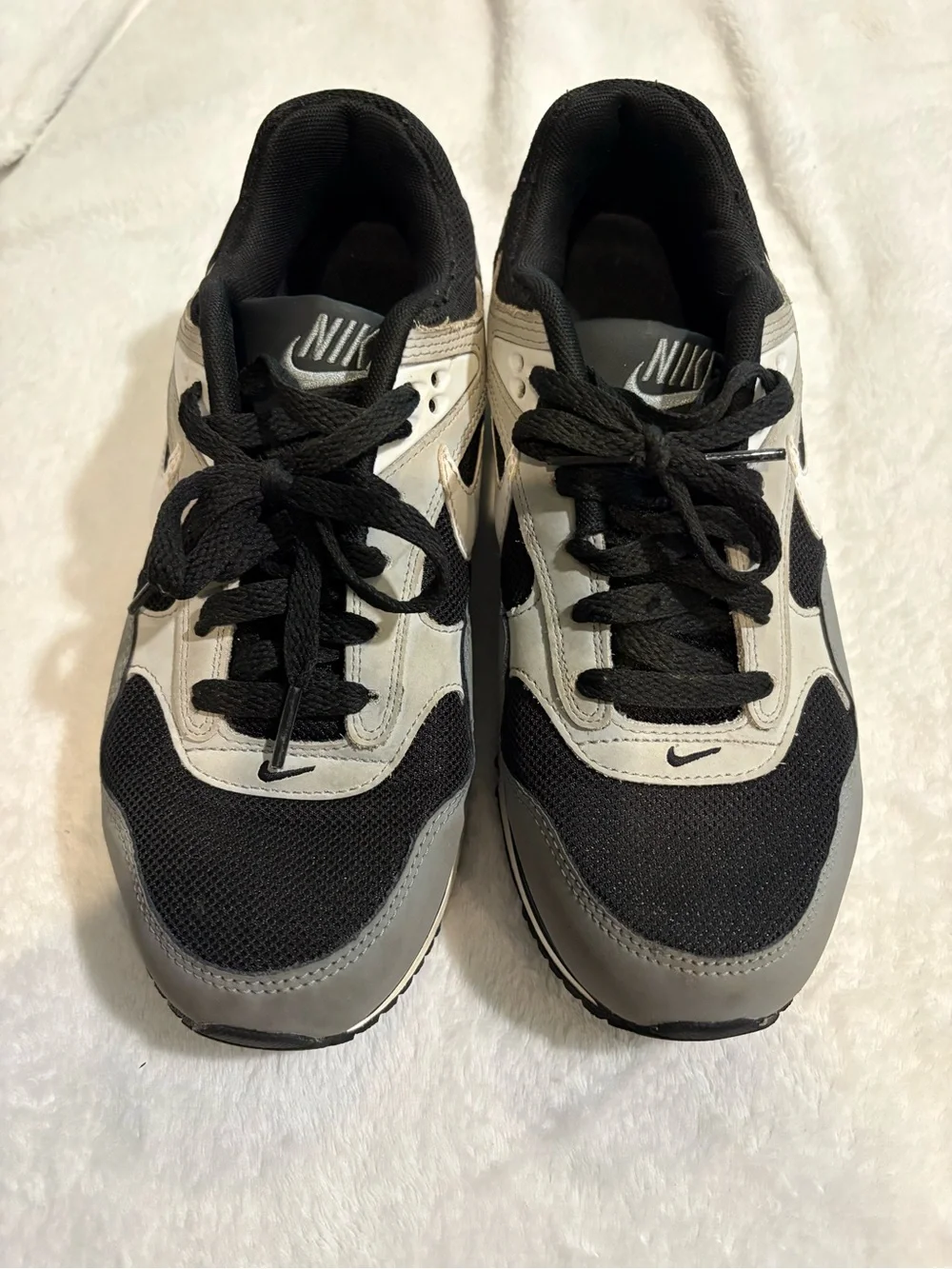 Nike Black and Gray Low-Top Sneakers